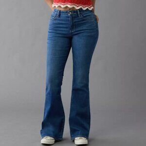 American Eagle AE Next Level Super High-Waisted Flare Jean - Size 10 Long